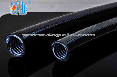 el conducto flexible acanalado PVC gris/del negro cubrió el tubo flexible de acero galvanizado eléctrico
