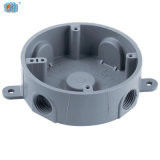 4" redondo 5 agujeros de aluminio resistente a la intemperie cajas eléctricas de polvo
